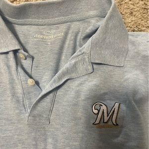 Milwaukee brewers Vineyard vines polo large